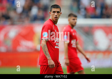 ENSCHEDE, 18-08-2019, Stadion de Grolsch Veste, Saison 2019 / 2020, der niederländischen Eredivisie, FC Twente player Aitor während des Spiels FC Twente - RKC Waalwijk. Stockfoto