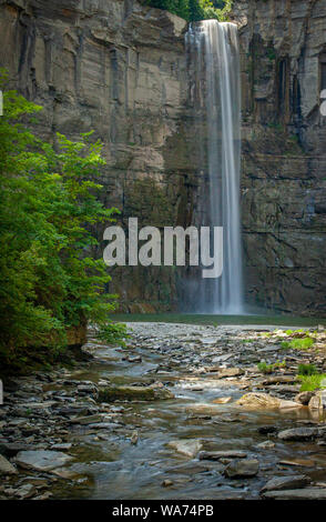 Taughannock fällt im Sommer Stockfoto