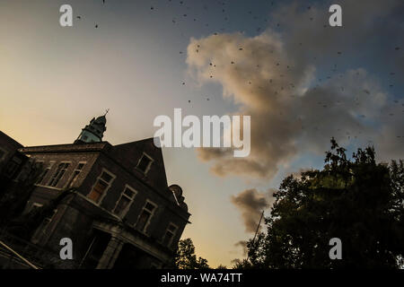 Die Reste der Pennhurst Schule der Schwachen gekümmert, meist mit einem Asyl, obwohl die Bedingungen, herauf fast die gleiche verwirrt. Stockfoto