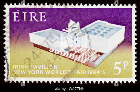 Republik Irland Briefmarken irischen Pavillon in New York World's Fair 1964-5 Stockfoto