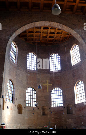 Die Basilika von Constantine, oder Aula Palatina, in Trier, Deutschland ist ein römischer Palast Basilika, die von Kaiser Konstantin in Auftrag gegeben Ich war Stockfoto