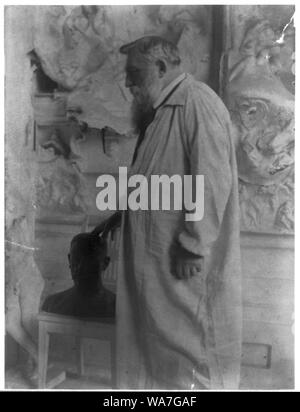 Auguste Rodin, drei viertel länge Porträt Stockfoto