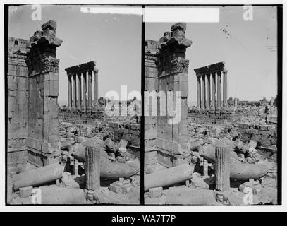 Baalbek. Tempel der Sonne Tempel der Sonne von Bacchus Tempel Stockfoto