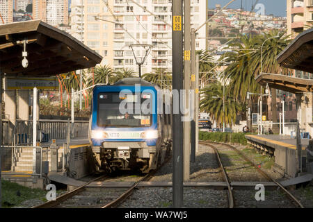 Valparaiso u-Bahn S-Bahn im Bellavista station in Valparaiso, Chile Stockfoto