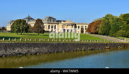 Große Ställe auf Schloss Chantilly, Frankreich Stockfoto