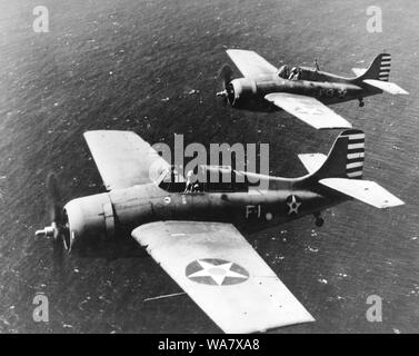 Grumman F4F-3 'Wildcat' Kämpfer, Grumman F4F-3 Wildcat Kämpfer Stockfoto