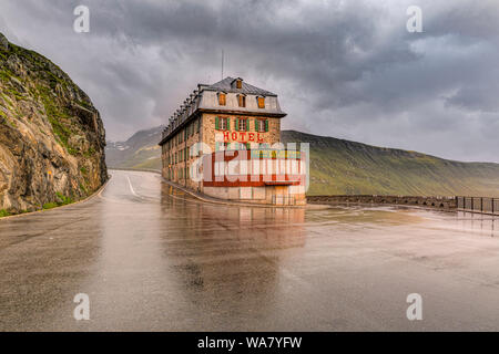 Furka Pass, Gletsch, Wallis, Schweiz, Europa Stockfoto