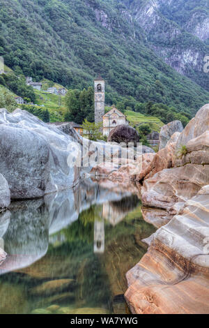 Lavertezzo, Tessin, Schweiz, Europa Stockfoto