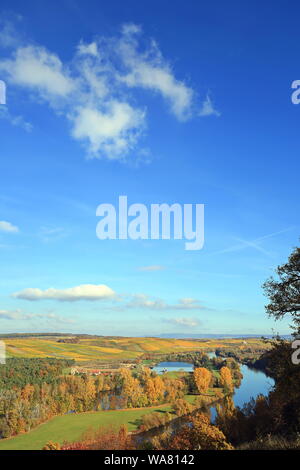 Volkach ist ein sehr bekanntes Weinanbaugebiet in Deutschland, Bayern, Franken Stockfoto