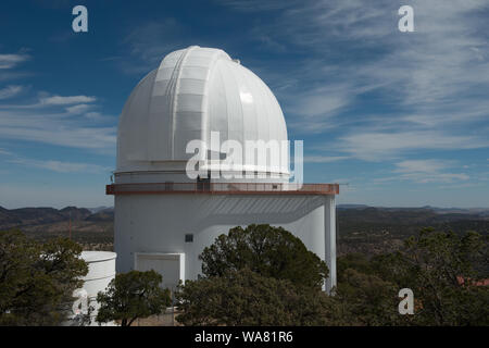Gebäude, die Harlan J. Smith Teleskop am McDonald Observatory, eine Sternwarte in der Nähe der Ortschaft von Fort Davis in Jeff Davis County, Texas Stockfoto