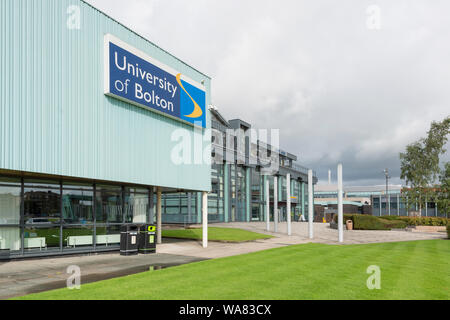 Beschilderungen für die Universität von Bolton (nur redaktionelle Nutzung). Stockfoto