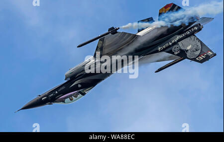 Der belgischen Luftwaffe BIN F-16 Fighting Falcon' Vador' an der Royal International Air Tattoo 2019 Stockfoto