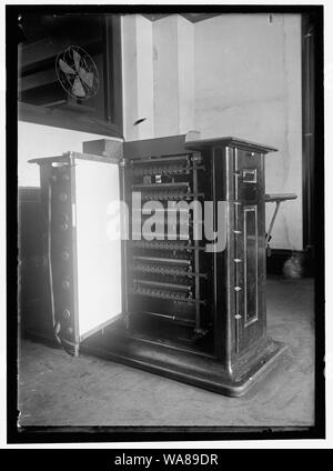 CENSUS BUREAU. DEPARTMENT OF COMMERCE. Beim Tabellieren MASCHINE Stockfoto