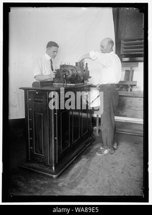 CENSUS BUREAU, ABTEILUNG HANDEL. Beim Tabellieren MASCHINE Stockfoto