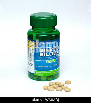 Ginkgo biloba aus Holland & Barrett Stockfoto