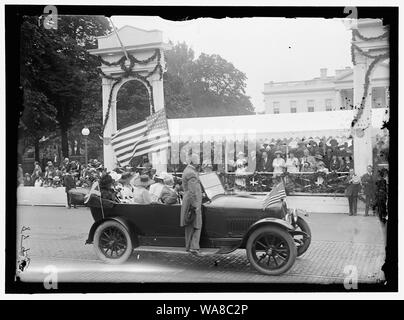 Konföderierten REUNION. PARADE. Überprüfungstandplatz Stockfoto