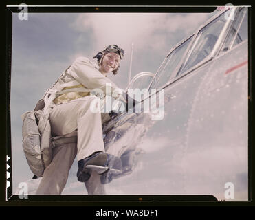 Cadet L. Deitz () an der Naval Air Base, Corpus Christi, Texas Stockfoto