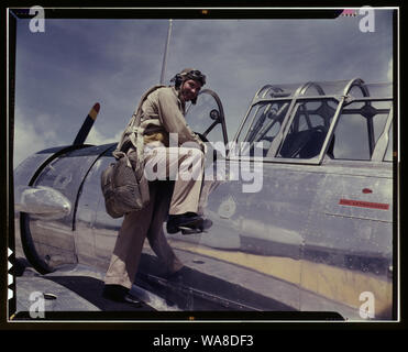 Cadet L. Deitz an der Naval Air Base, Corpus Christi, Texas Stockfoto