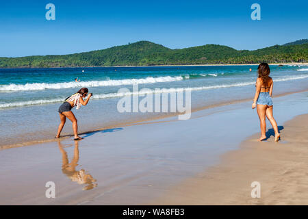 Nacpan Beach, El Nido, Palawan, Philippinen Stockfoto