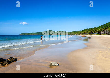 Nacpan Beach, El Nido, Palawan, Philippinen Stockfoto