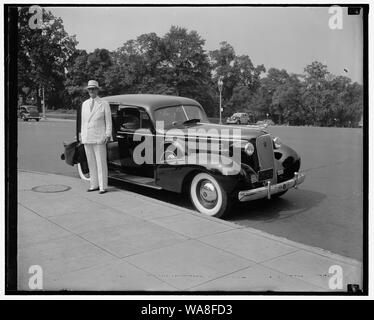 Kalifornien Senator. Washington, D.C., Aug 19. Senator William Gibbs McAdoo, von Kalifornien, kommt an der Hauptstadt für seine Tage Aufgaben Stockfoto