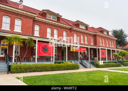 August 10, 2019 San Francisco/CA/USA - Die Walt Disney Familie Museum, betrieben und von der Walt Disney Family Foundation im Presidio Park finanziert; M Stockfoto