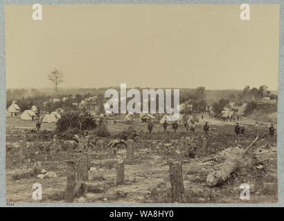 Lager von 30 Pennsylvania Infanterie Stockfoto