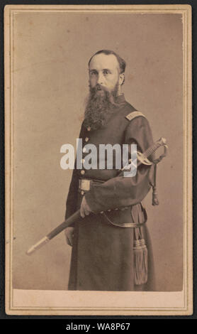 Kapitän Henry R. Weiß von Co.B, 27 New York Infanterieregiments, in Uniform mit Schwert]/J. Taylor's Fotostudio, nein. 191 Sixth Ave. in der Nähe von 13 St Stockfoto