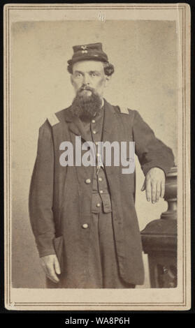 Kapitän Isaac G. Hodgen von Co.A, 99th Illinois Infanterie Regiment in Uniform]/Washburn, Fotograf, 113 Canal St., New-Orleans Stockfoto