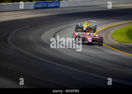 August 17, 2019, langen Teich, Pennsylvania, USA: ED Carpenter (20) der Vereinigten Staaten Praktiken für die ABC-Versorgung 500 bei Pocono Raceway in langen Teich, Pennsylvania. (Bild: © Colin J Mayr Schleifstein Medien/ASP) Stockfoto