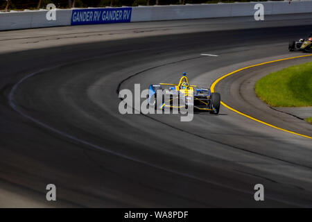 August 17, 2019, langen Teich, Pennsylvania, USA: ZACH VEACH (26) der Vereinigten Staaten Praktiken für die ABC-Versorgung 500 bei Pocono Raceway in langen Teich, Pennsylvania. (Bild: © Colin J Mayr Schleifstein Medien/ASP) Stockfoto