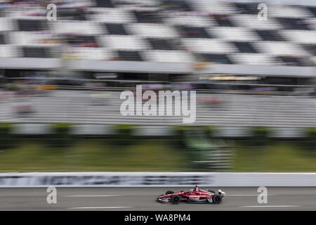 August 17, 2019, langen Teich, Pennsylvania, USA: ED Carpenter (20) der Vereinigten Staaten Praktiken für die ABC-Versorgung 500 bei Pocono Raceway in langen Teich, Pennsylvania. (Bild: © Colin J Mayr Schleifstein Medien/ASP) Stockfoto