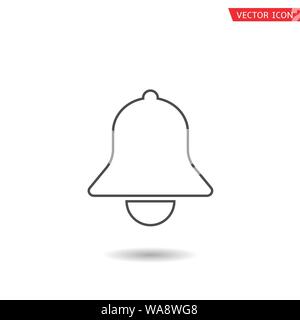 Umrisse Glockensymbol. Alarmsignal, türklingel Symbol Vektor illustration Stock Vektor