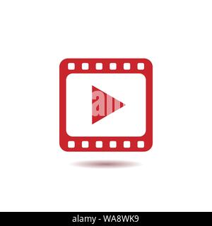 Film abspielen. Filmstreifen Symbol, Vector Illustration Stock Vektor