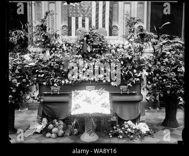 Schatulle und Blumen an U.S. Capitol, Washington, D.C. Stockfoto