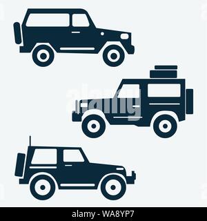Off Road auto Symbol Vektor illustration Stock Vektor