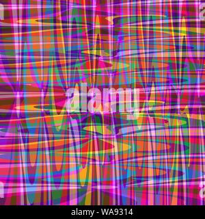 Farbige bunte Linien auf einem rosa Hintergrund Vector Illustration Stock Vektor
