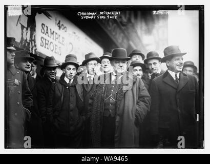 Vorsitzender McCall an der U-Bahn Brand, 1/6/15 Stockfoto