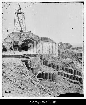 Charleston, S.C. Rundumleuchte auf Attika von Fort Sumter Abstract: Ausgewählte Bürgerkrieg Fotografien, 1861-1865 Stockfoto