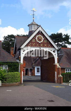 Die stableyard, Bletchley Park, der Heimat der WW2 codebreakers, Bletchley, Buckinghamshire Stockfoto