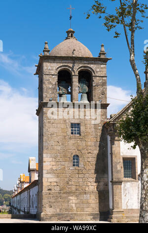 Portugal Vila Nova de Gaia Mosteiro da Serra do Pilar Kloster Rundschreiben Kirche 1672 Kaserne Bäume strategische Position Glockenturm Stockfoto