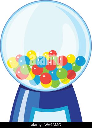 Maschine gumball Symbol. Cartoon von Maschine gumball Vektor Symbol für Web Design auf weißem Hintergrund Stock Vektor