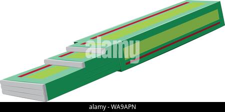 Mint Kaugummi Stick Pack Symbol. Cartoon von Minze Kaugummi Stick Pack vektor Symbol für Web Design auf weißem Hintergrund Stock Vektor