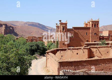 Schloss - wie Haus aus Schlamm in Afrika. Stockfoto