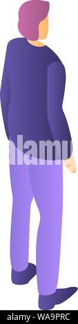 Manager mann Symbol, isometrische Stil Stock Vektor