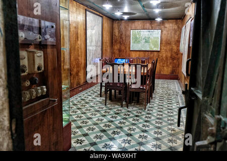 Hanoi, Vietnam - 30. August: Bunker von General Vo Nguyen Giap im Thang Long Zitadelle am 30. August, 2018 in Hanoi, Vietnam. Stockfoto