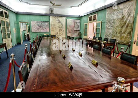 Hanoi, Vietnam - 30. August: Bunker von General Vo Nguyen Giap im Thang Long Zitadelle am 30. August, 2018 in Hanoi, Vietnam. Stockfoto