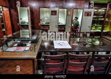 Hanoi, Vietnam - 30. August: Bunker von General Vo Nguyen Giap im Thang Long Zitadelle am 30. August, 2018 in Hanoi, Vietnam. Stockfoto