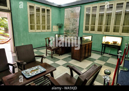 Hanoi, Vietnam - 30. August: Bunker von General Vo Nguyen Giap im Thang Long Zitadelle am 30. August, 2018 in Hanoi, Vietnam. Stockfoto