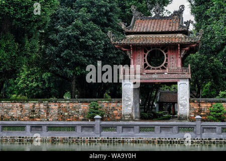 Temple of Literature in Hanoi, Vietnam. Stockfoto